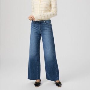 PAIGE Anesssa 31” length Wide Leg Jeans  sz 30